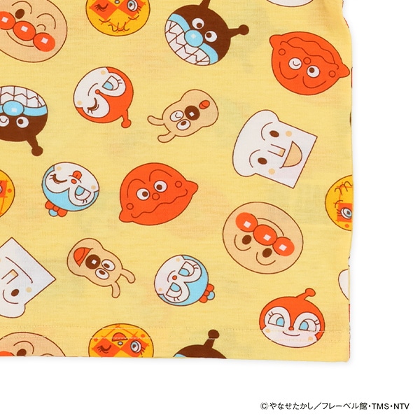 腹巻付き半袖パジャマ（アンパンマン総柄）