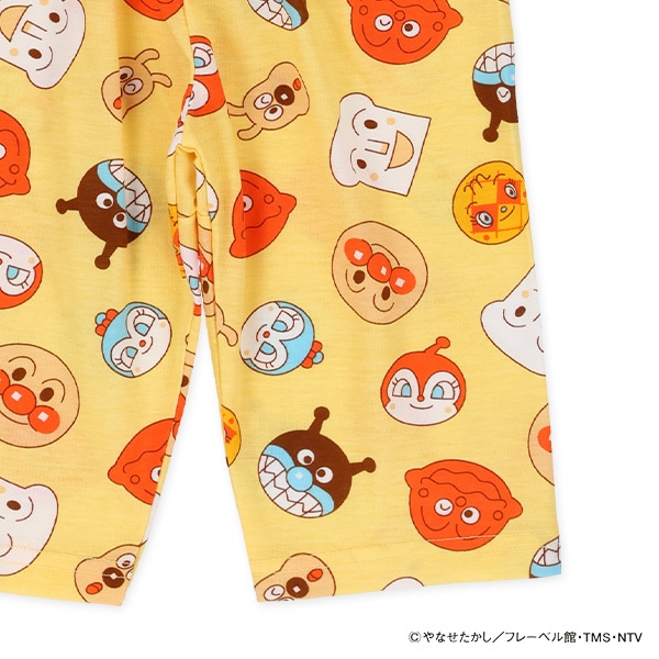 腹巻付き半袖パジャマ（アンパンマン総柄）