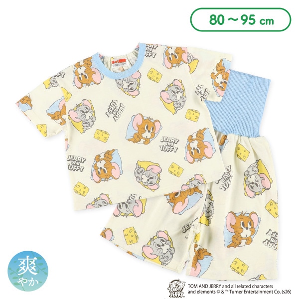 腹巻付き半袖パジャマ（トムとジェリー）