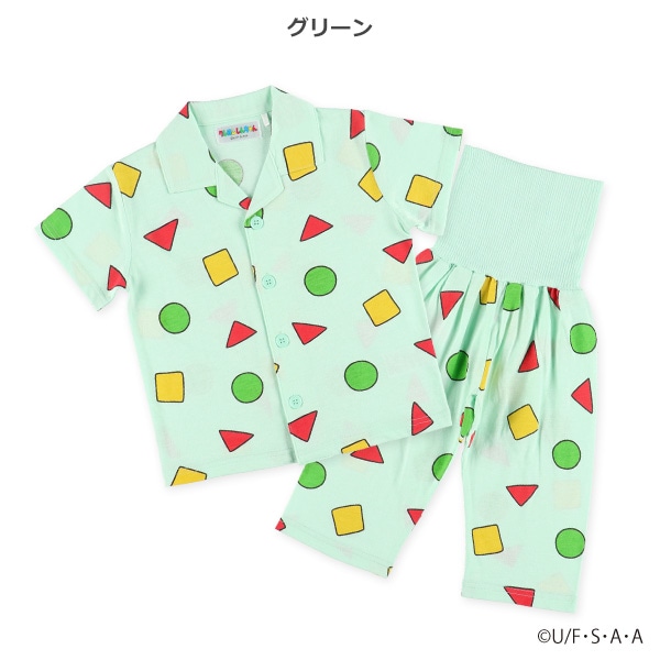腹巻付き前開き半袖パジャマ（クレヨンしんちゃん）
