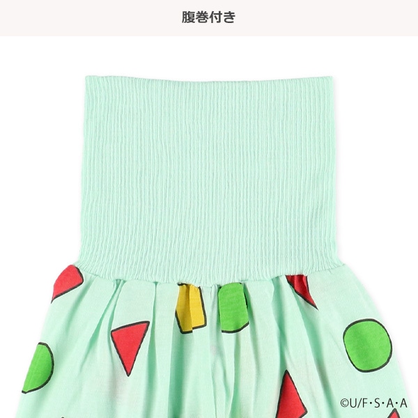 腹巻付き前開き半袖パジャマ（クレヨンしんちゃん）