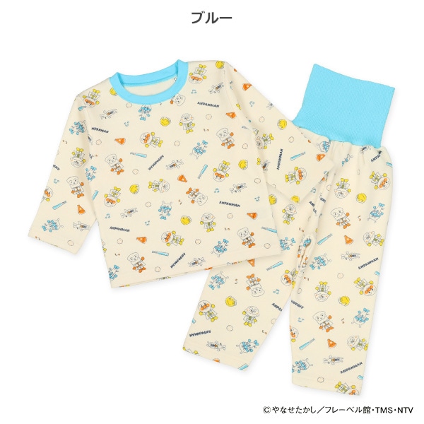 腹巻付き裏起毛長袖パジャマ（アンパンマン）