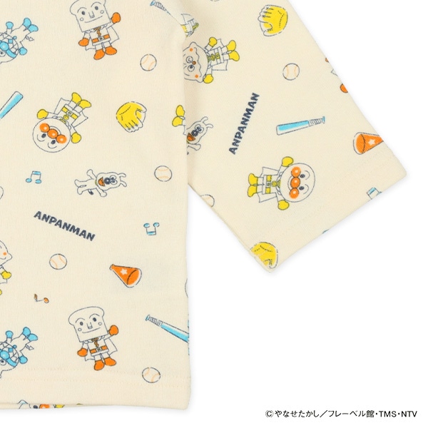 腹巻付き裏起毛長袖パジャマ（アンパンマン）