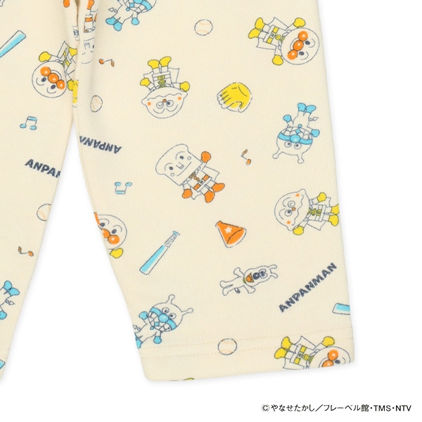 腹巻付き裏起毛長袖パジャマ（アンパンマン）