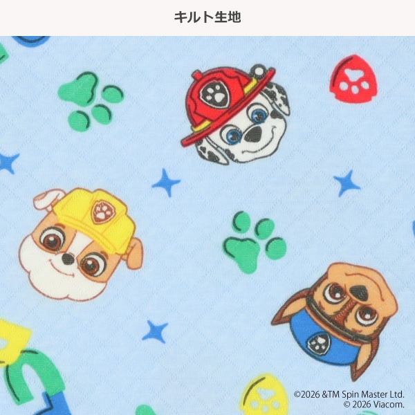 キルト腹巻付き長袖パジャマ（パウパトロール総柄）