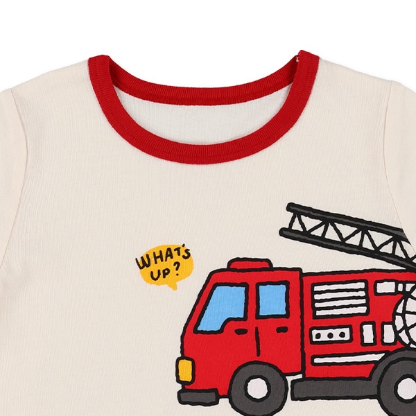 2枚組半袖+7分袖パジャマ（緊急車両）