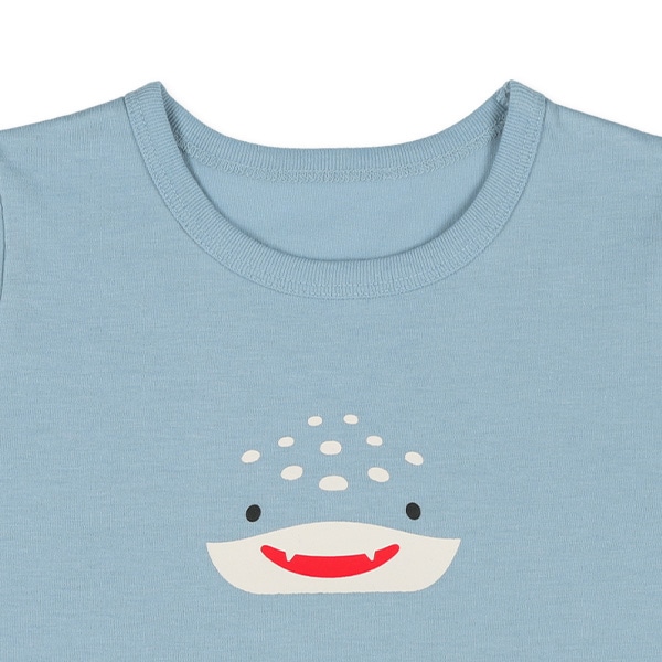 2枚組半袖+7分袖パジャマ（海の生き物）