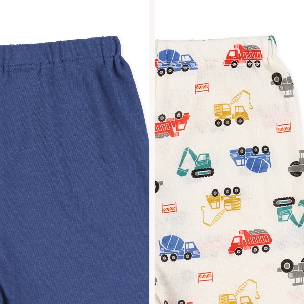 2枚組半袖パジャマ（はたらくくるま）