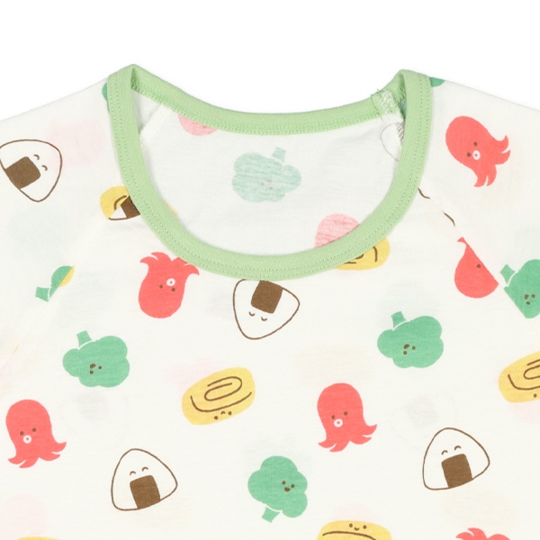 2枚組ラグラン半袖パジャマ（お弁当）