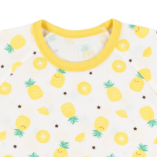 2枚組ハニカムメッシュ半袖パジャマ（すいか・パイン）