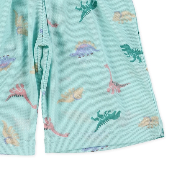 腹巻付きポリエステルワッフルステテコ（恐竜）