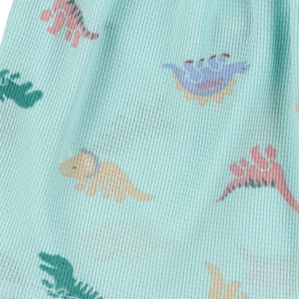 腹巻付きポリエステルワッフルステテコ（恐竜）