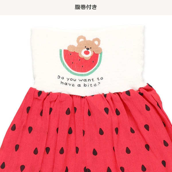 腹巻付きステテコ（くま・スイカ）