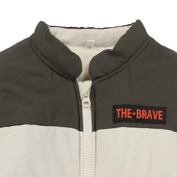 胸袖配色切り替えジャンプスーツ