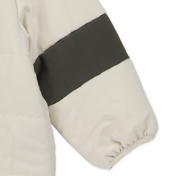 胸袖配色切り替えジャンプスーツ