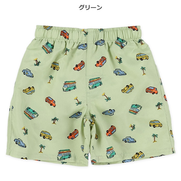 レトロカー総柄サーフパンツ