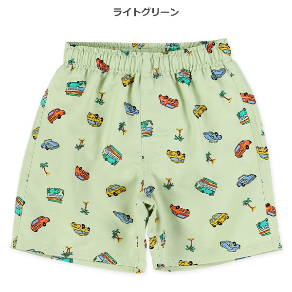 レトロカー総柄サーフパンツ