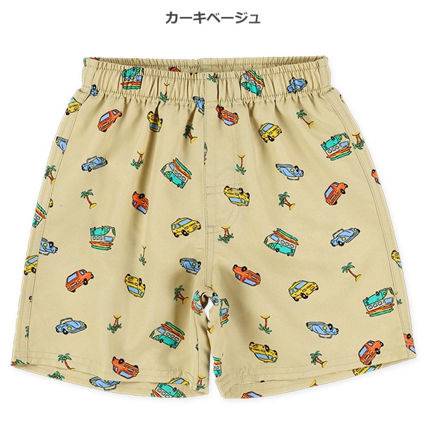 レトロカー総柄サーフパンツ