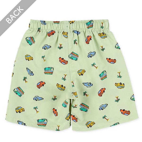 レトロカー総柄サーフパンツ