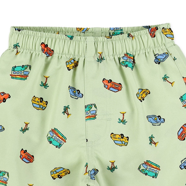 レトロカー総柄サーフパンツ