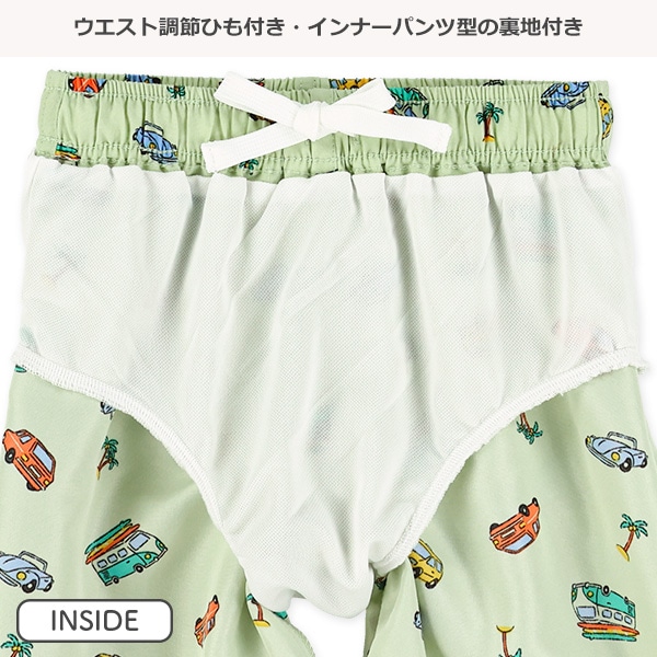 レトロカー総柄サーフパンツ