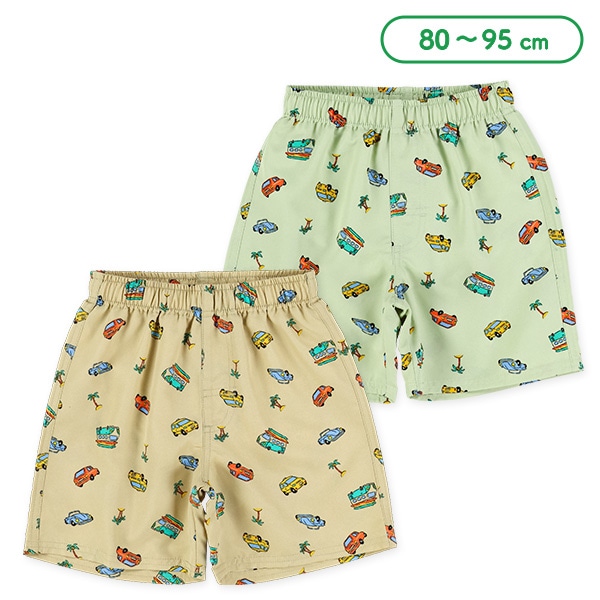 レトロカー総柄サーフパンツ