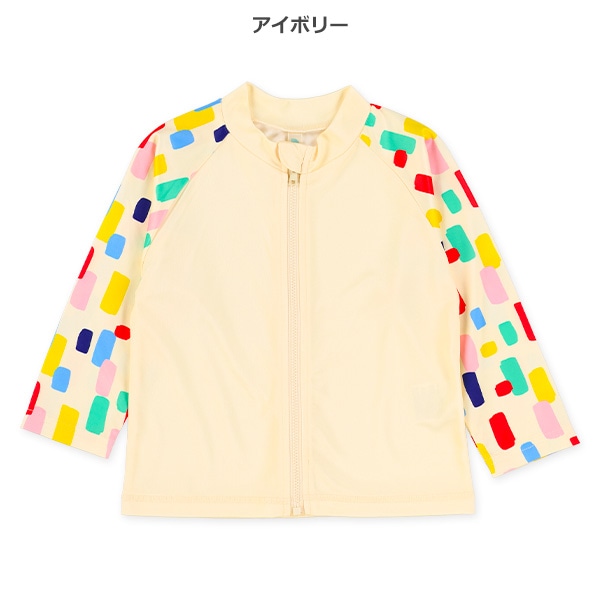 カラフル幾何学模様ラッシュガード