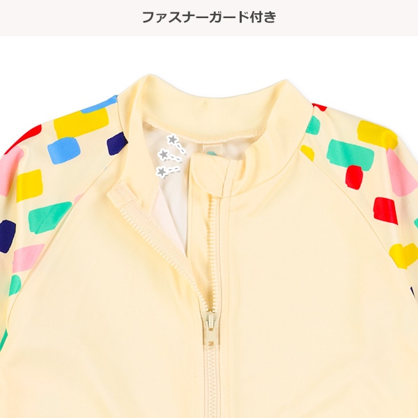 カラフル幾何学模様ラッシュガード