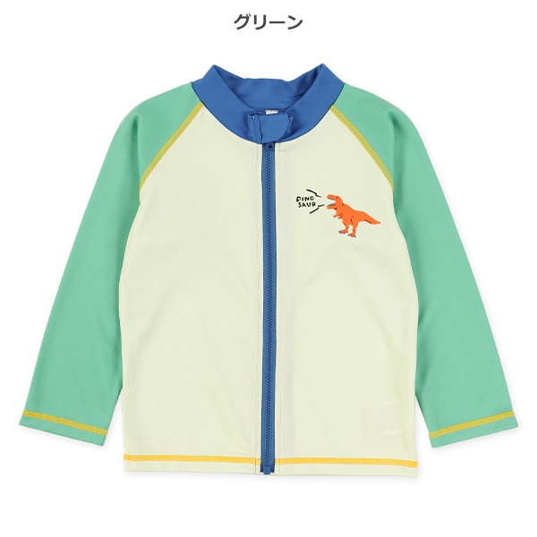 恐竜胸プリントラッシュガード