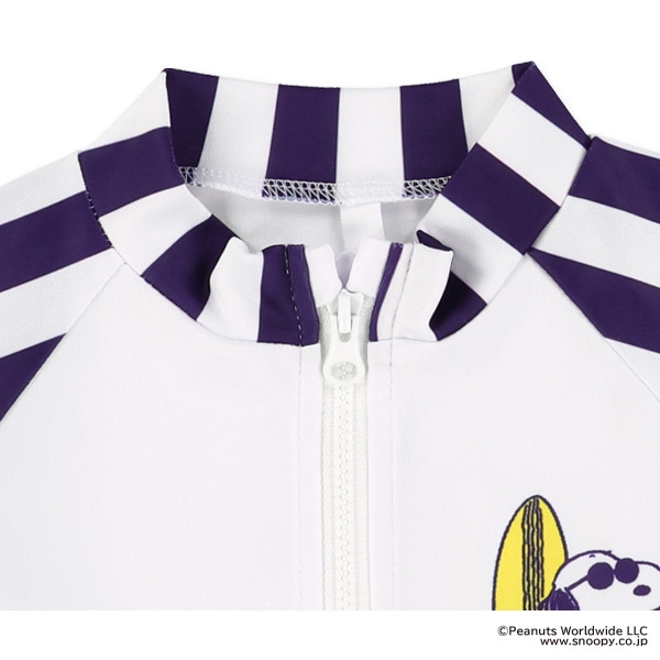 袖ストライプラッシュガード（スヌーピー）