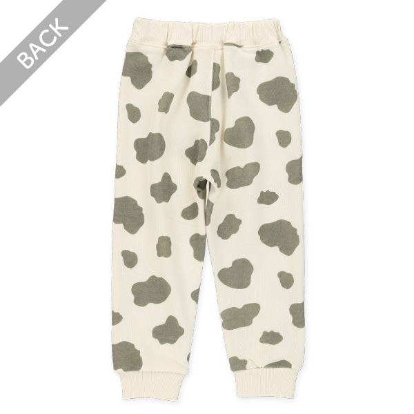 裏起毛うし柄ロングパンツ