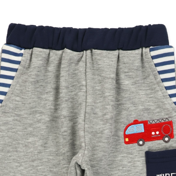 裏ベロアくるまアップリケポケットサルエルパンツ