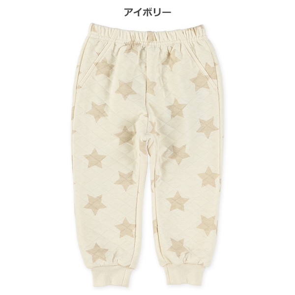 ニットキルト星プリントパンツ