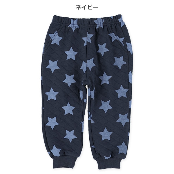 ニットキルト星プリントパンツ