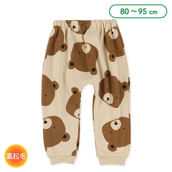 裏起毛くまビッグ総柄パンツ