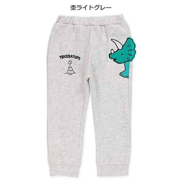 裏起毛10分丈トリケラトプスとび出しパンツ
