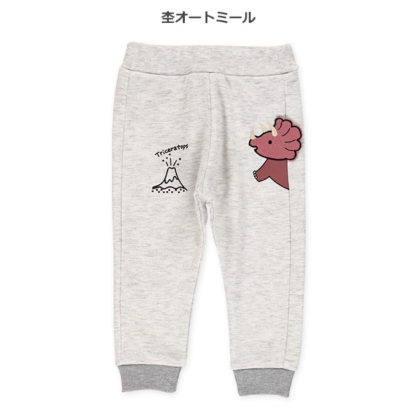 裏毛恐竜とび出しパンツ