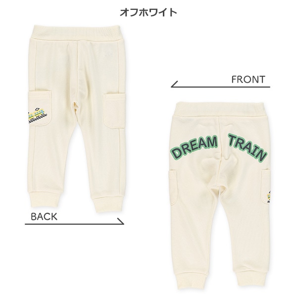 裏毛サイドポケットプリントパンツ