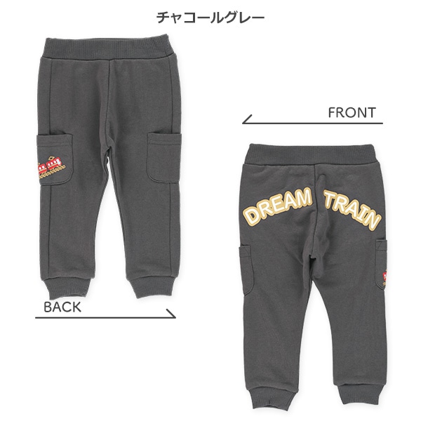 裏毛サイドポケットプリントパンツ