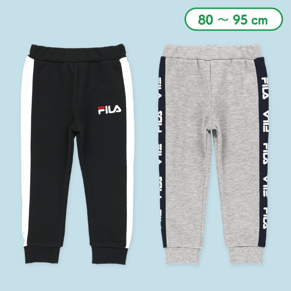 FILA）裏毛サイドラインロングパンツ