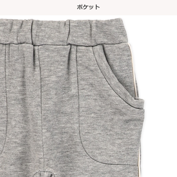【新品未使用】 ロングパンツ 裏起毛 ウエスト76 裏起毛ラインリブロングパンツ | 【公式】西松屋オンラインストア