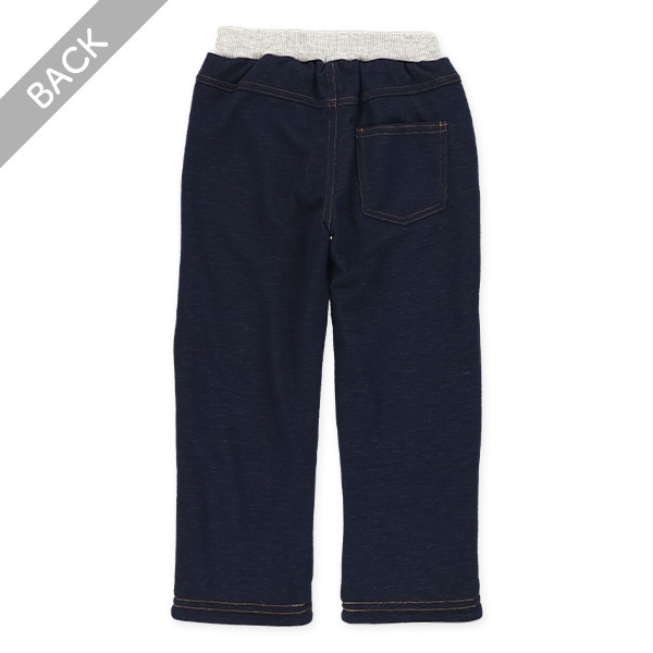 裏フリースデニムニットパンツ