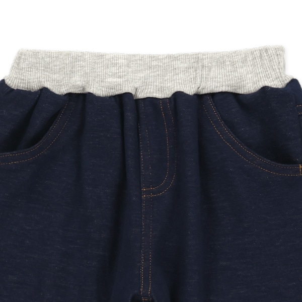 裏フリースデニムニットパンツ