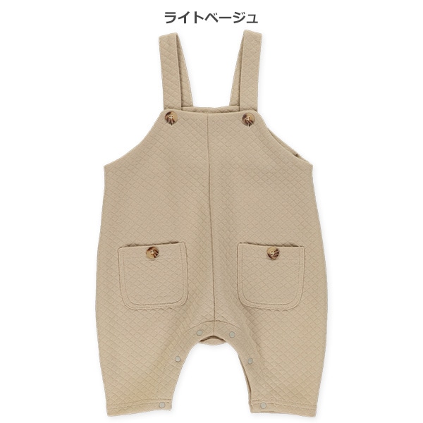 ニットキルトサロペット