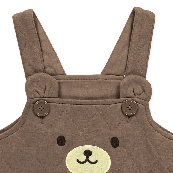 キルトくまサロペット