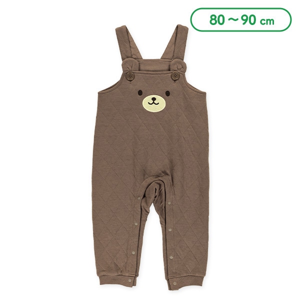 キルトくまサロペット