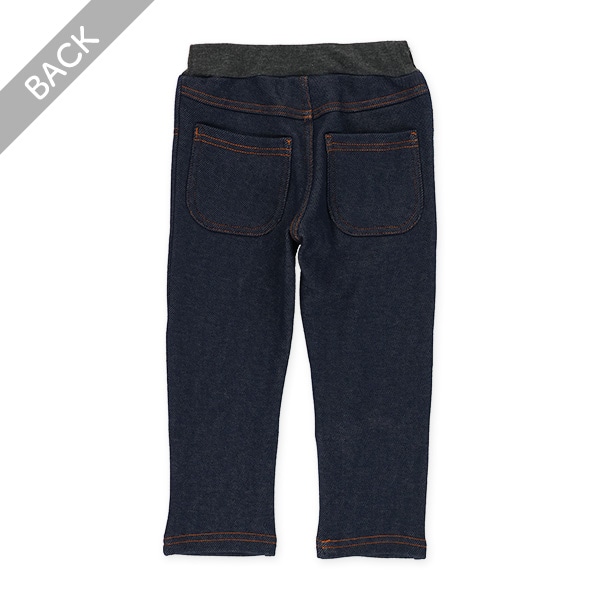 ウラぽか）デニムニットパンツ