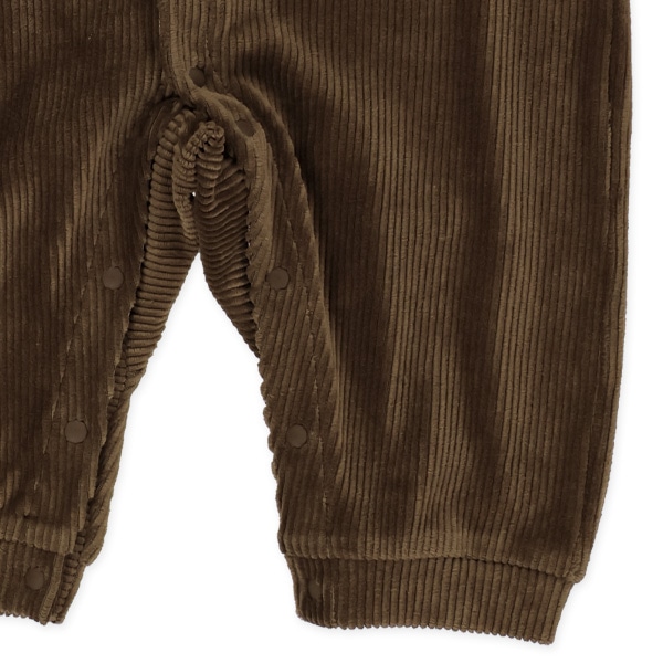 ニットコール切り替え長袖カバーオール