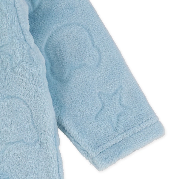 フリースエンボスくま星柄長袖カバーオール