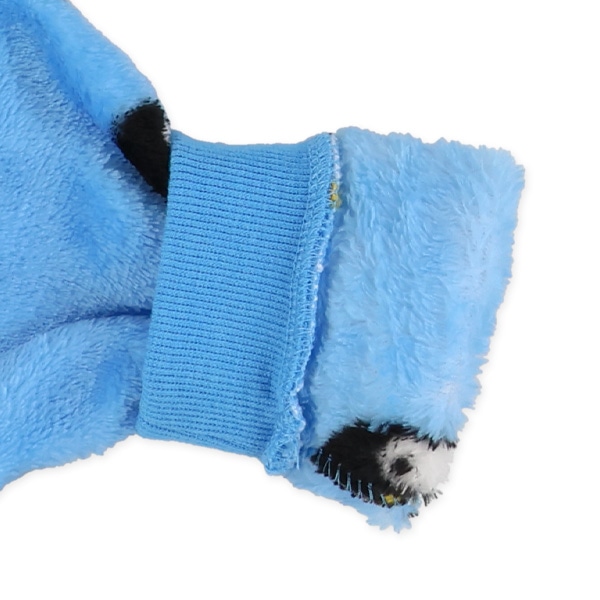 フリースペンギン総柄長袖カバーオール